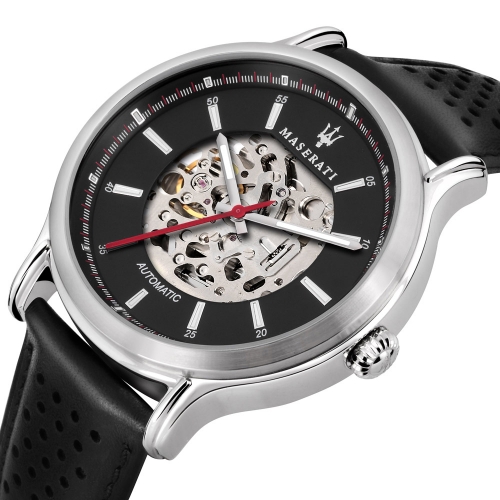 Maserati Legend 42mm auto blk dial blk st