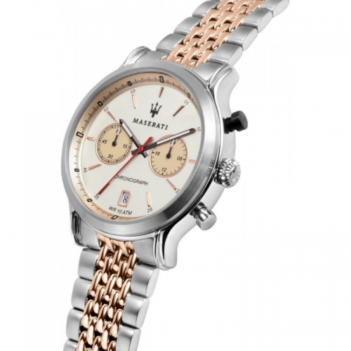 Maserati Legend 42mm chr ivory dia br ss+rg