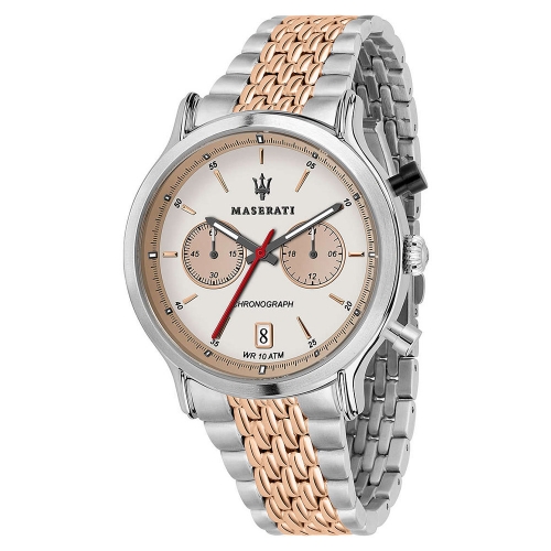Maserati Legend 42mm chr ivory dia br ss+rg
