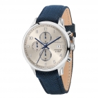 Maserati Gentleman 43mm chr gray dial blue s uomo R8871636004