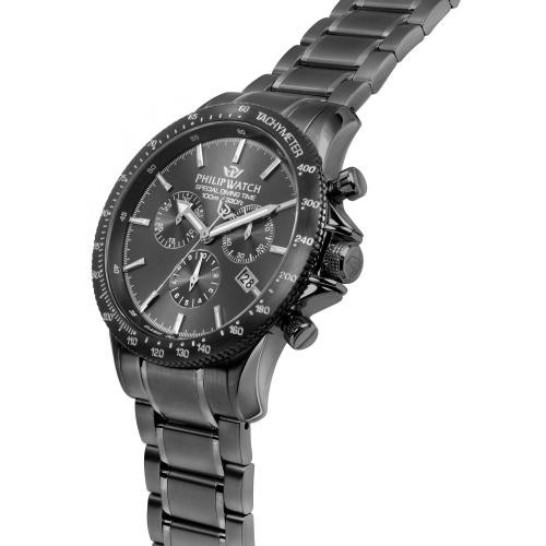 Philip Watch Grand reef 43mm chr gun dial br gun uomo