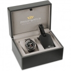 Philip Watch Grand reef 43mm 3h black dial br gun uomo