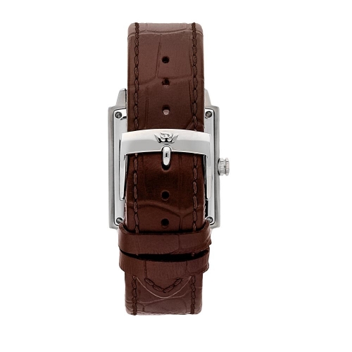 Philip Watch Newport 35x30mm 2h wsilve dial brown st maschile