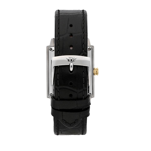 Philip Watch Newport 35x30mm 2h wsilver dial blk st maschile