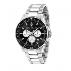 Maserati Sfida 44mm chr black dial br ss