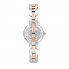 Trussardi T-chain 28mm 2h white dial br ss+rg