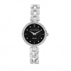 Trussardi T-chain 28mm 2h black dial br ss