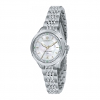 Maserati Traguardo 32mm 3h white dial br ss