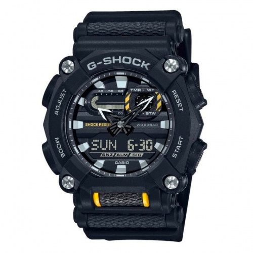 Orologio CASIO uomo G-Shock analogico digitale nero / giallo