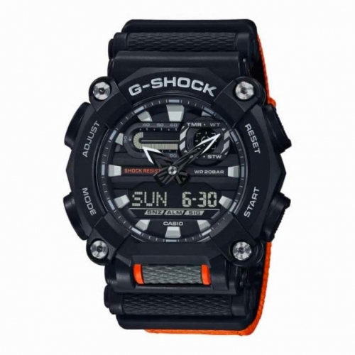 Orologio CASIO uomo G-Shock analogico digitale nero / arancio