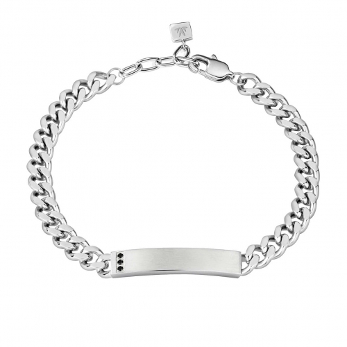 Morellato Vela br ss chain + tag + black crystals uomo SAHC15