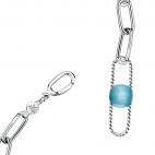 Morellato 1930 pend. blu cat-eye stone 100cm