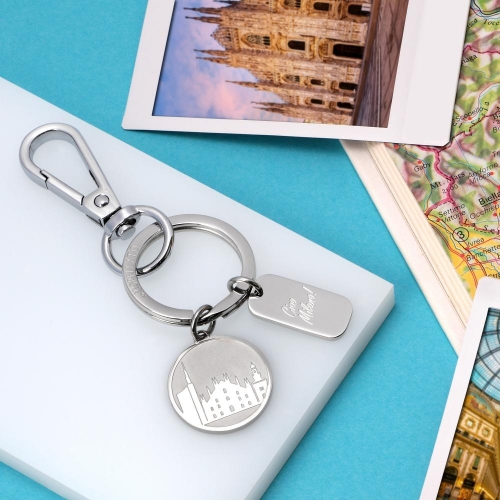 Morellato Keyholder travel ss +round charms milan femminile