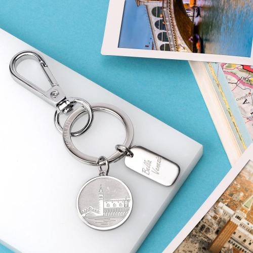 Morellato Keyholder travel ss+round charms venezia femminile