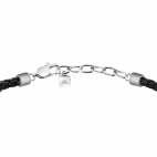 Morellato Cross br blk leather+knot 210mm