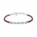 Morellato Cross br brown leather rope+knot 210  SKR56