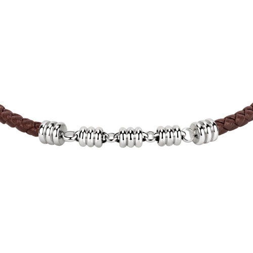 Morellato Cross br brown leather rope+knot 210  SKR56