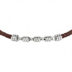 Morellato Cross br brown leather rope+knot 210  SKR56