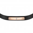 Bracciale MASERATI uomo pelle nero / oro