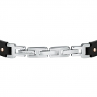 Bracciale MASERATI uomo pelle nero / oro