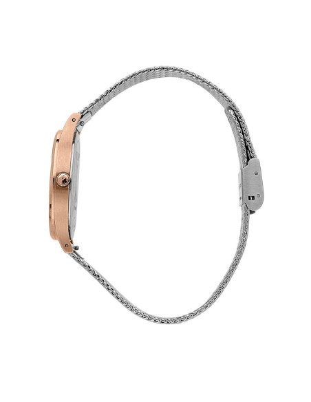 Trussardi T star 34mm 2h rg ca sil dial mesh br ss