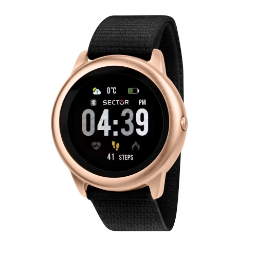 Orologio Sector S-01 smartwatch nylon nero - 46 mm