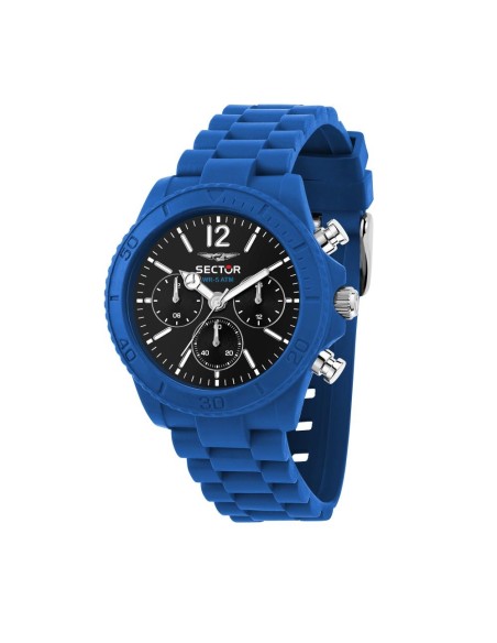 Orologio SECTOR uomo Diver multifunzione gomma blu / nero
