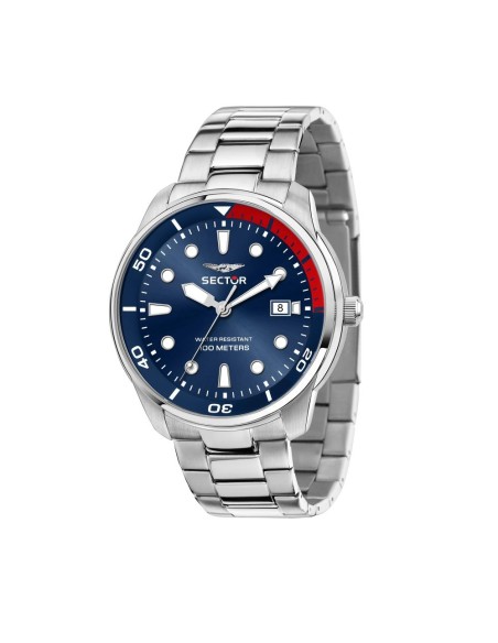Orologio SECTOR uomo Oversize datario acciaio / blu