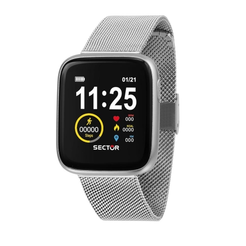 Smartwatch SECTOR S-04 acciaio mesh - 40x34 mm