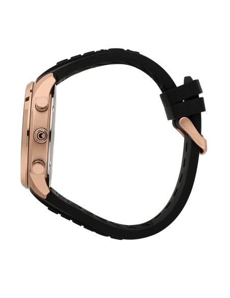 Orologio SECTOR uomo Oversize cronografo gomma nero / oro rosa