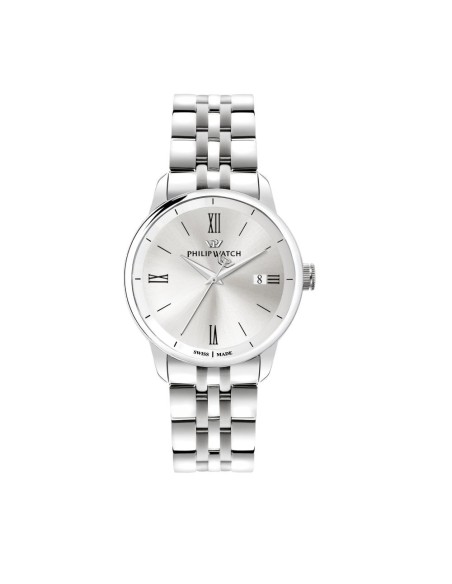 Philip Watch Anniversary 40mm 3h wsilver dial br ss