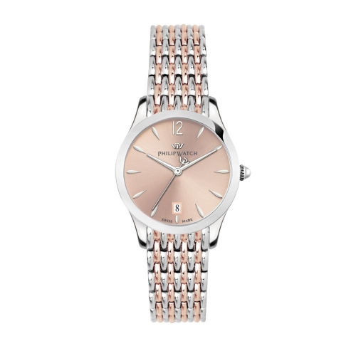 Philip Watch Grace 32mm 3h rose gold dial br ss+rg