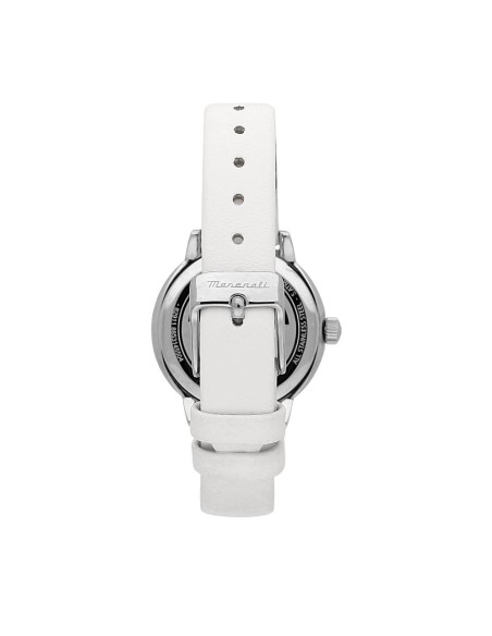 Orologio MASERATI donna Successo Solar pelle bianco