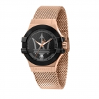 Maserati Potenza – Orologio Uomo Oro Rosa e Nero (R8853108009)
