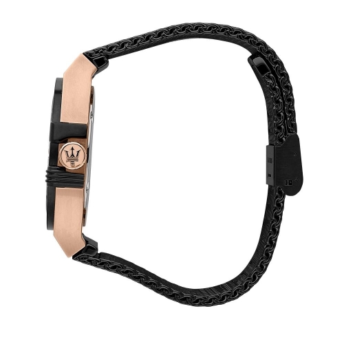 Orologio MASERATI uomo Potenza data acciaio nero