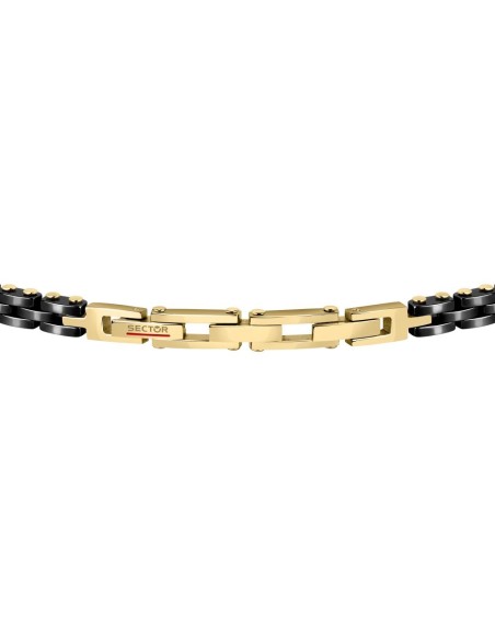 Sector Ceramic – Bracciale Uomo Acciaio Nero e Oro (SAFR27)