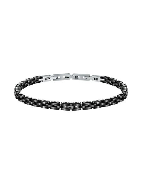 Sector Ceramic – Bracciale Uomo Acciaio Argento e Nero (SAFR29)