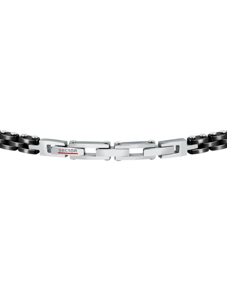 Sector Ceramic – Bracciale Uomo Acciaio Argento e Nero (SAFR29)
