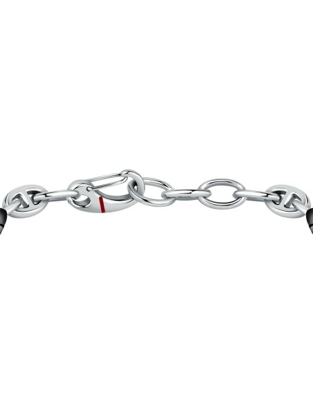 Bracciale SECTOR uomo Marine acciaio / inserto nero