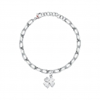 Bracciale SECTOR donna Emotions acciaio / quadrifoglio