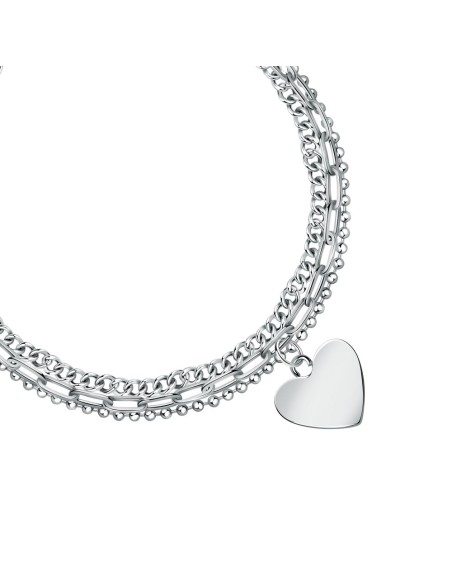 Bracciale SECTOR donna Emotion doppia maglia / cuore