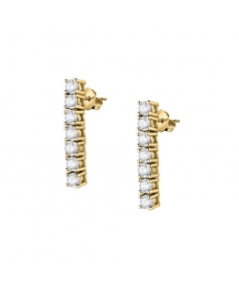 Morellato Scintille earrings silver&gold plated