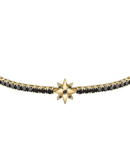 Bracciale MORELLATO uomo Tennis argento 925 / pietre nere