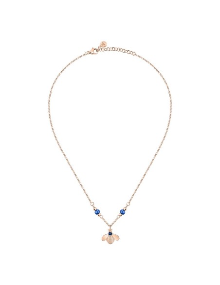 Collana MORELLATO donna Maia acciaio oro rosa / pietre blu