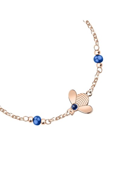 Bracciale MORELLATO donna Maia acciaio oro rosa / blu