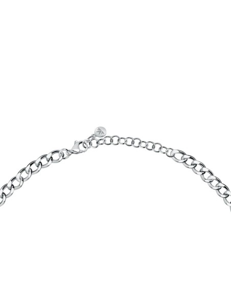 Collana MORELLATO donna Poetica acciaio / cristalli bianchi
