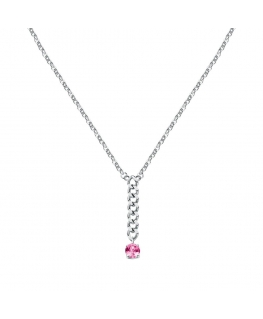 Pendente MORELLATO donna Poetica acciaio / cristallo rosa