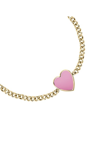 Bracciale MORELLATO donna Incanto acciaio dorato / cuore rosa