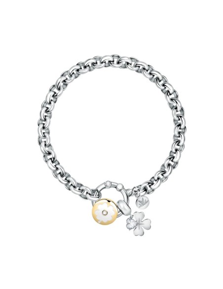 Bracciale MORELLATO donna Drops acciaio / quadrifoglio