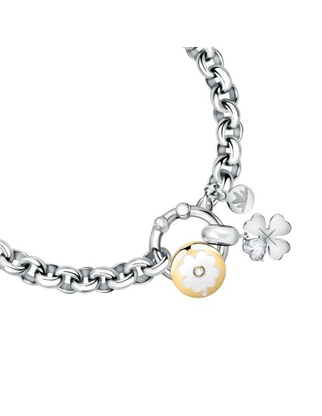 Bracciale MORELLATO donna Drops acciaio / quadrifoglio